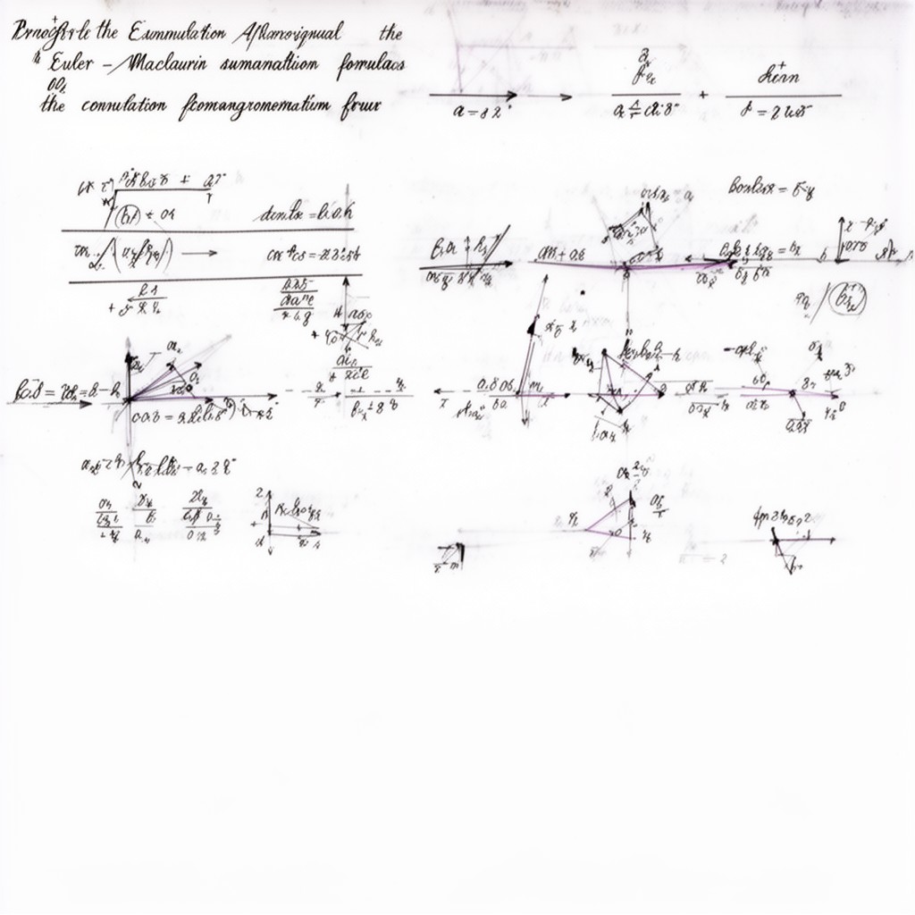 AI-generated illustration of Euler–Maclaurin summation formula