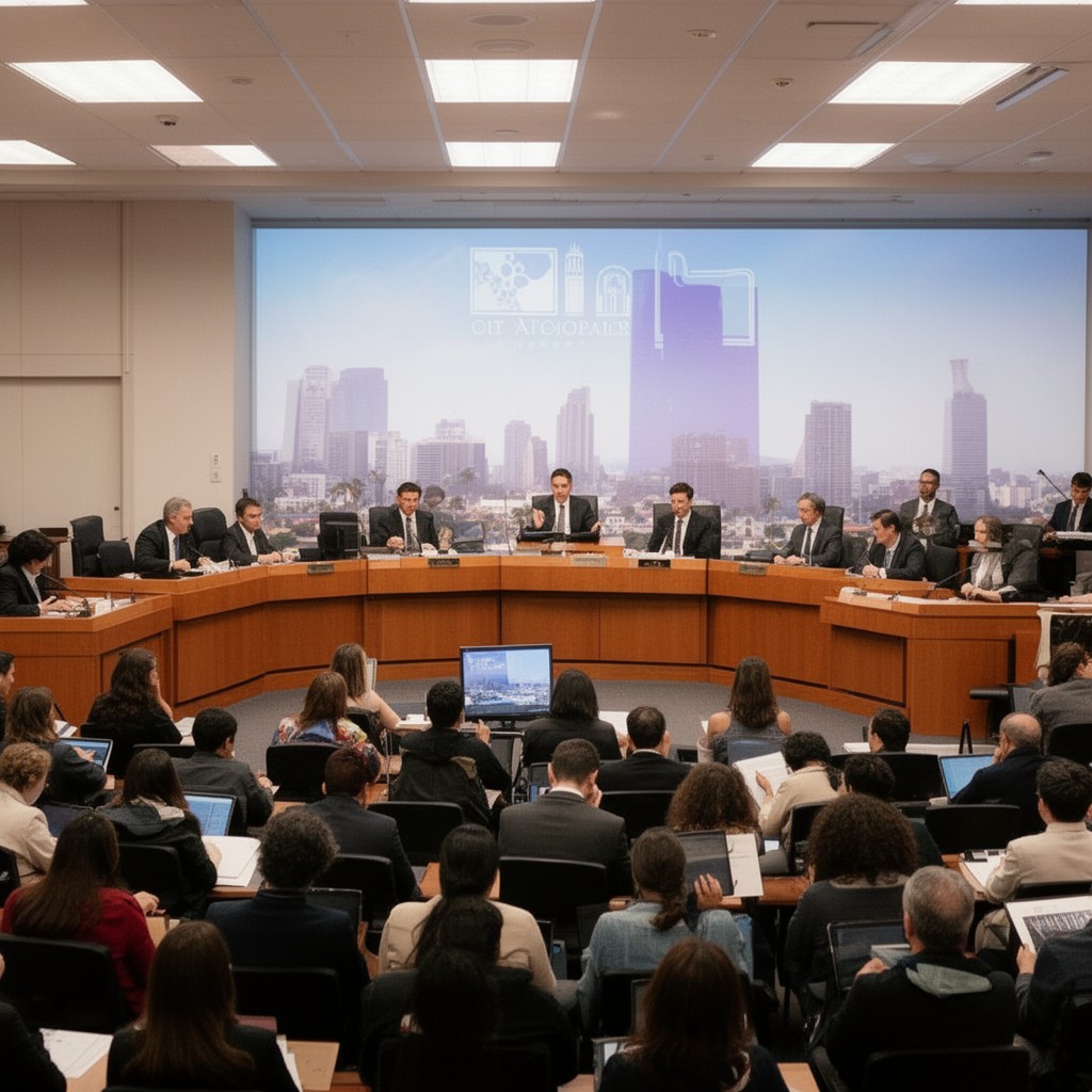 AI-generated illustration of Los Angeles City Council
