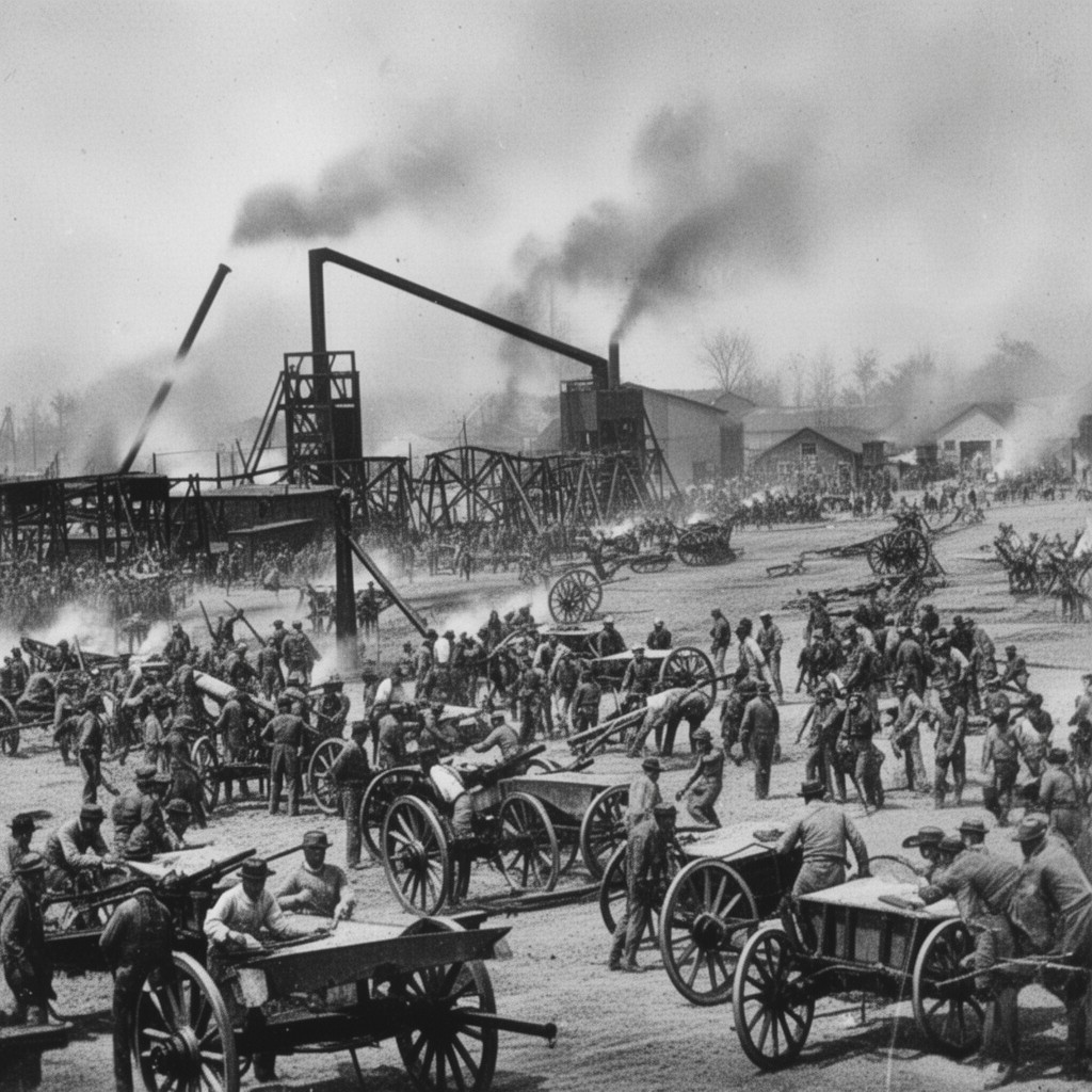 AI-generated illustration of Battle of Selma (1865)