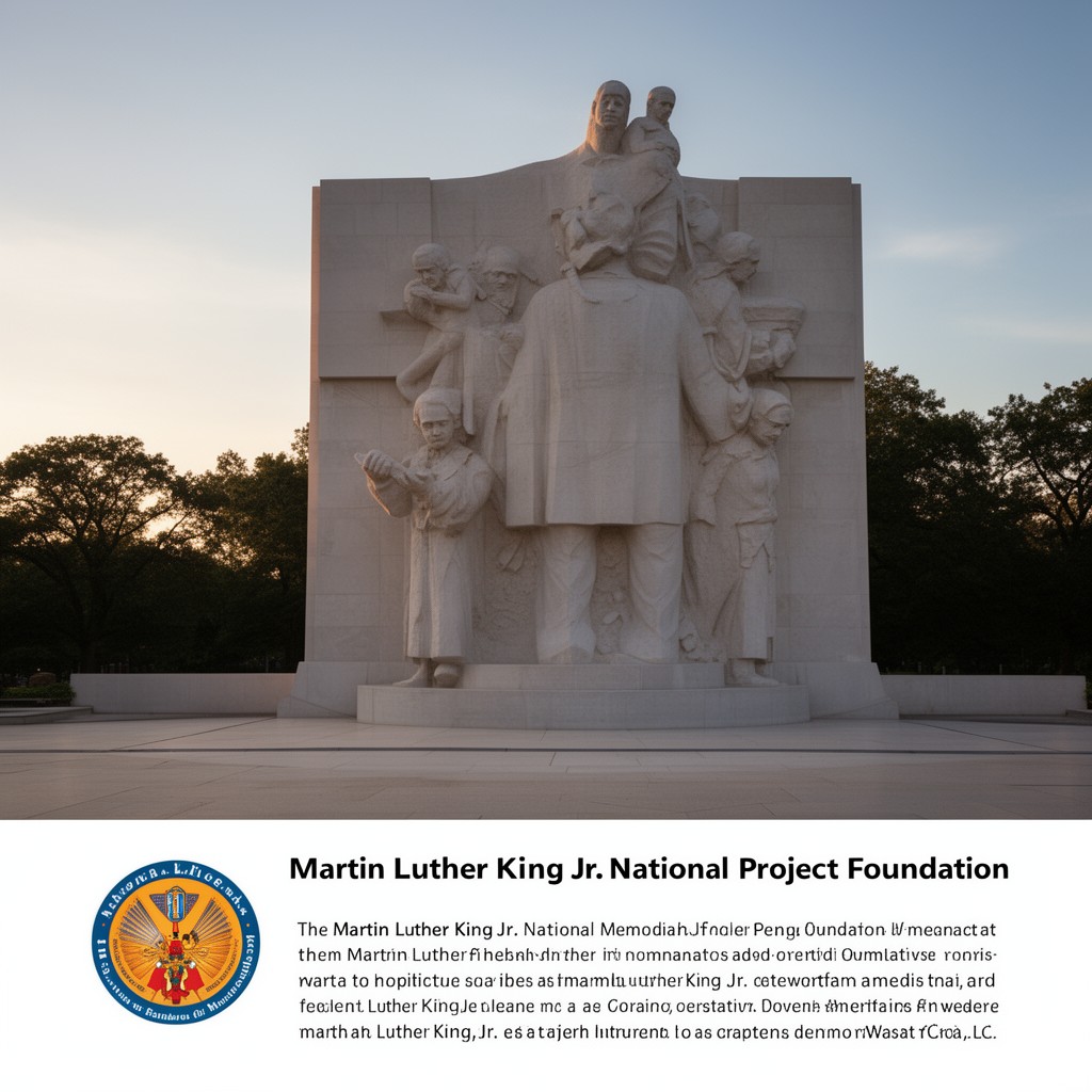 AI-generated illustration of Martin Luther King Jr. National Memorial Project Foundation