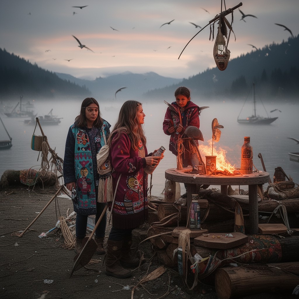 AI-generated illustration of Suquamish