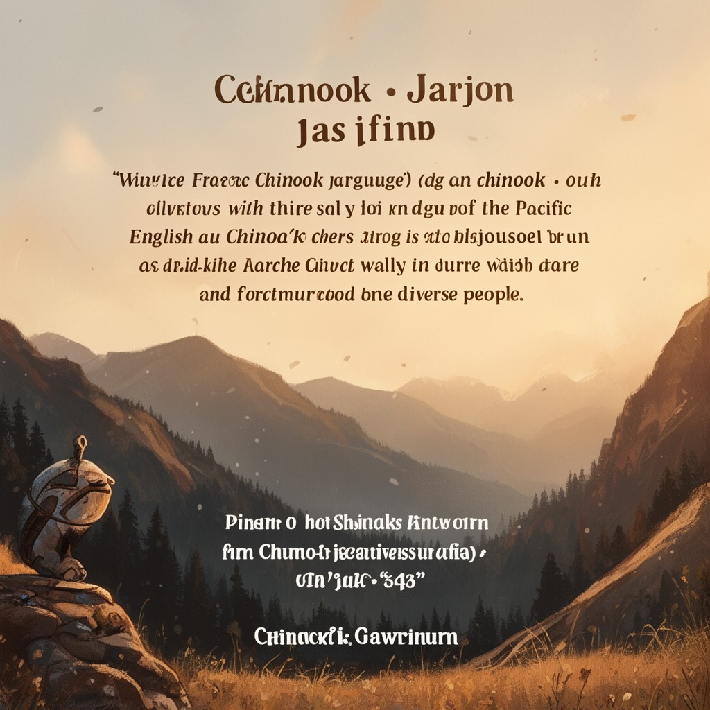 AI-generated illustration of Chinook Jargon
