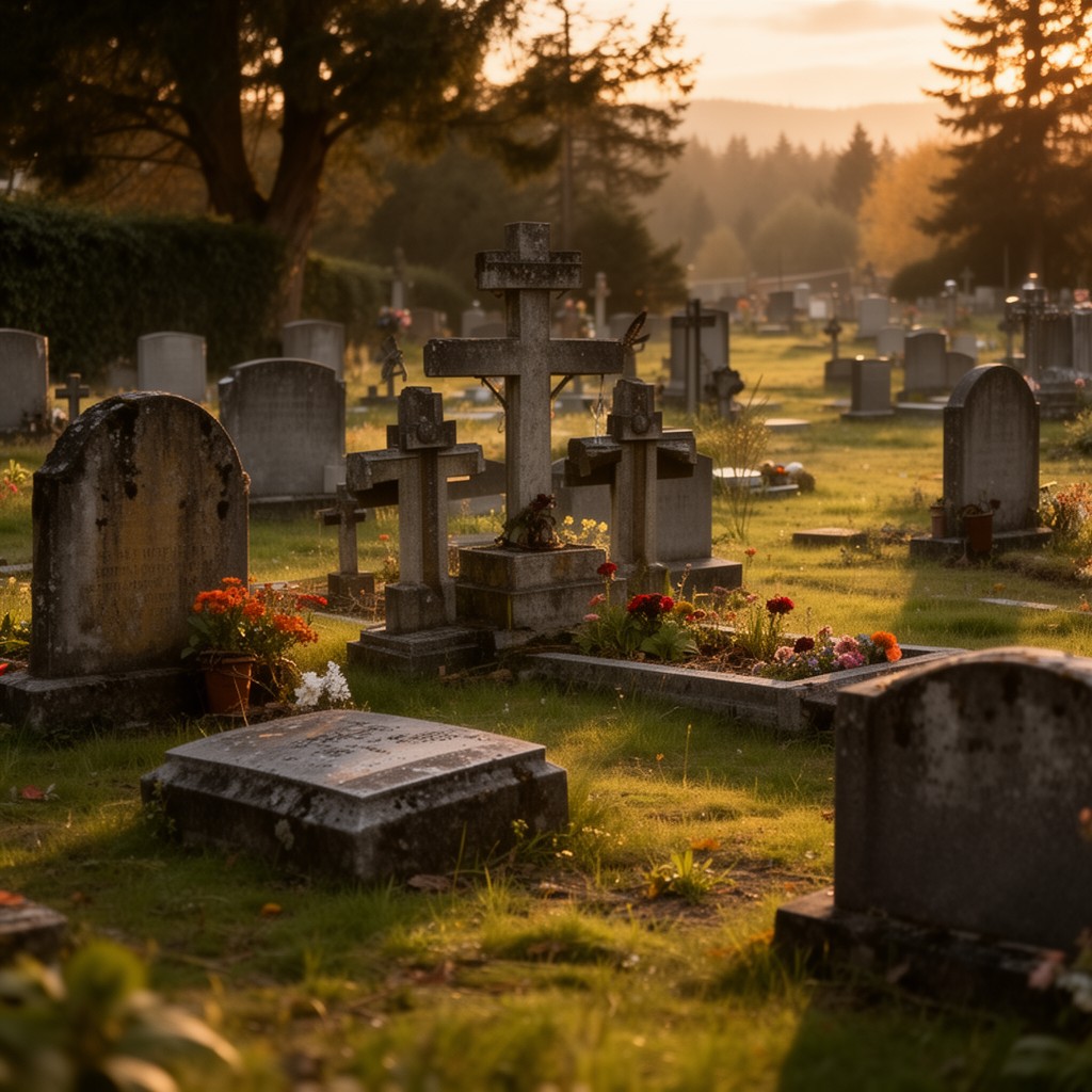 AI-generated illustration of Suquamish Cemetery