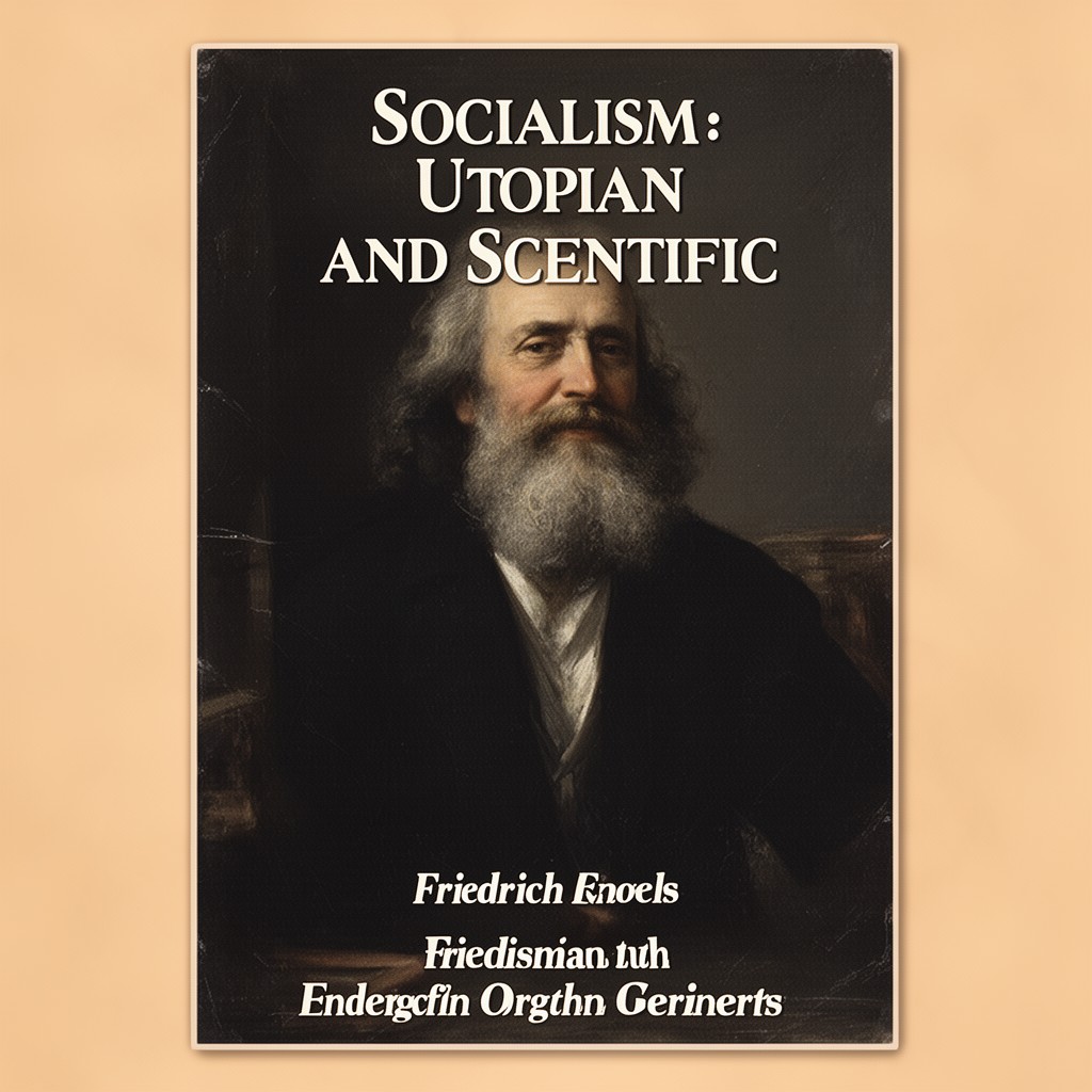 AI-generated illustration of Socialism: Utopian and Scientific