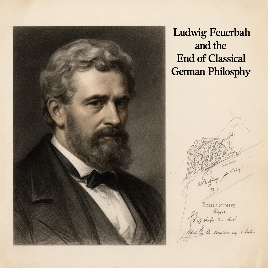 AI-generated illustration of Ludwig Feuerbach and the End of Classical German Philosophy