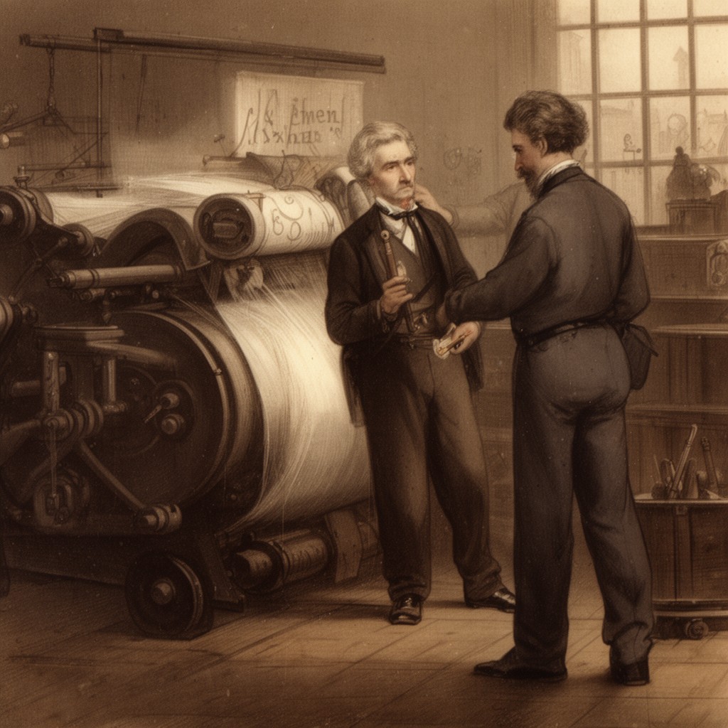 AI-generated illustration of Ermen & Engels