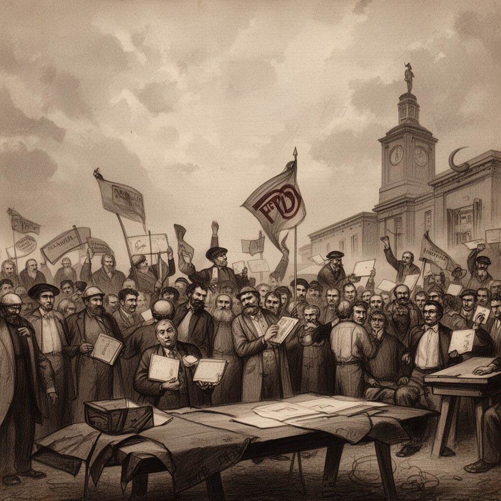 AI-generated illustration of First International
