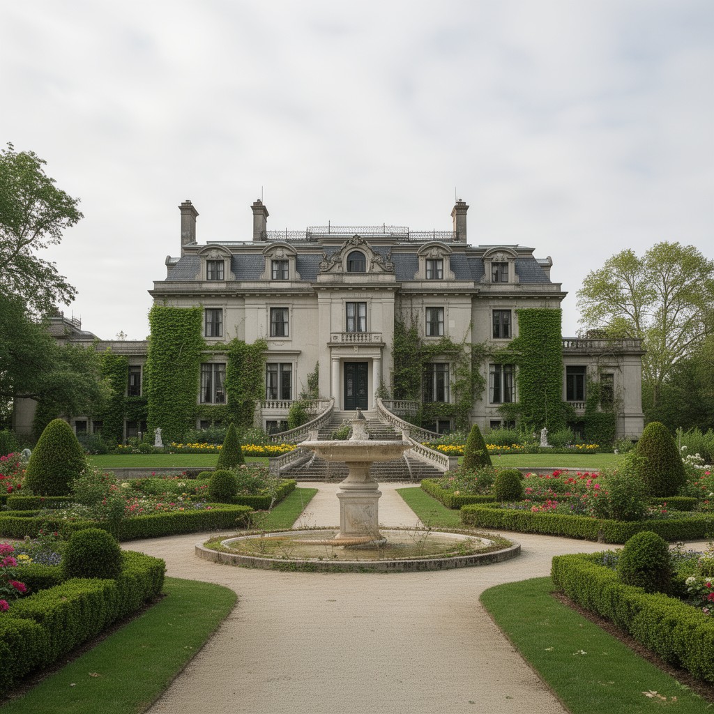 AI-generated illustration of Mills Mansion