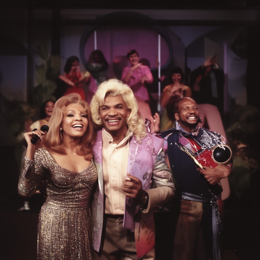AI-generated illustration of Marilyn McCoo and Billy Davis Jr.