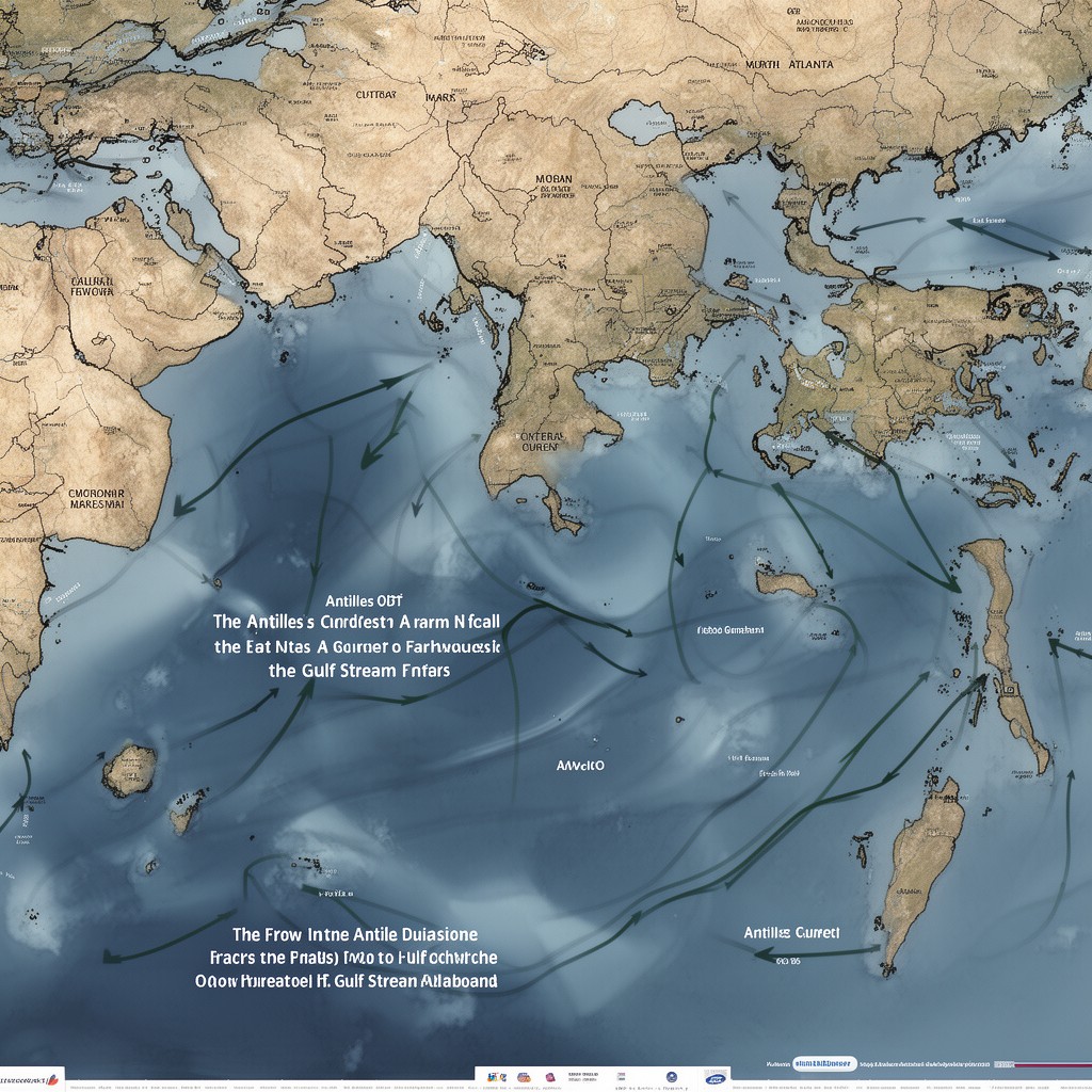 AI-generated illustration of Antilles Current