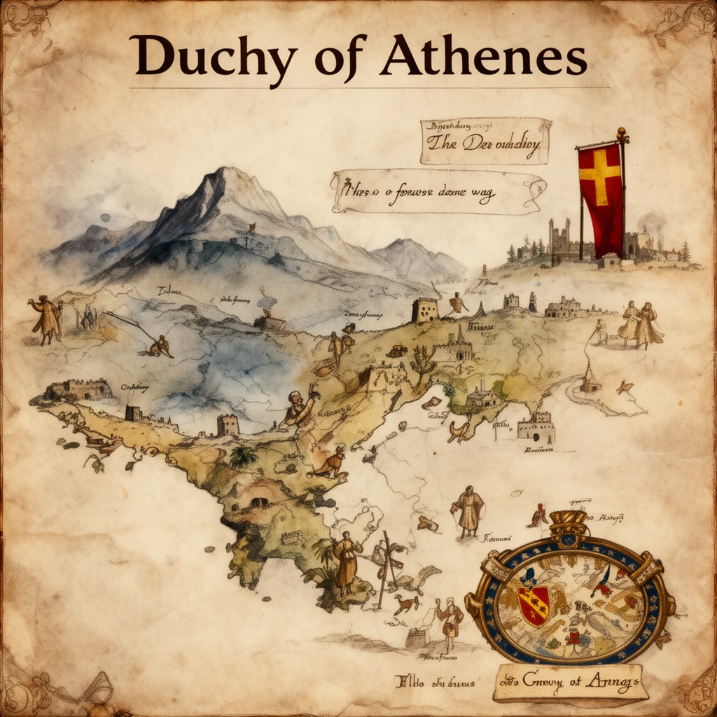 AI-generated illustration of Duchy of Athens