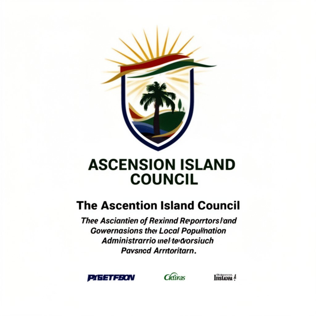 AI-generated illustration of Ascension Island Council