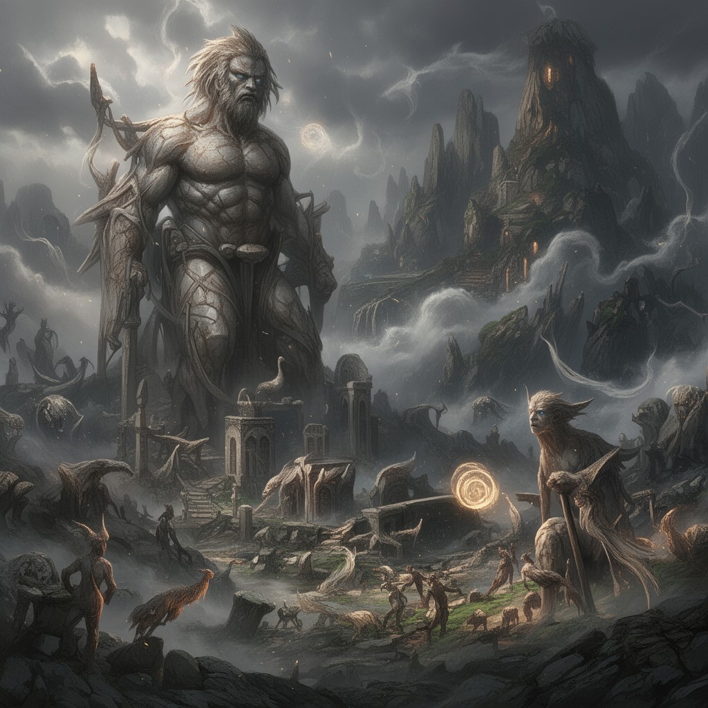 AI-generated illustration of age of the Titans