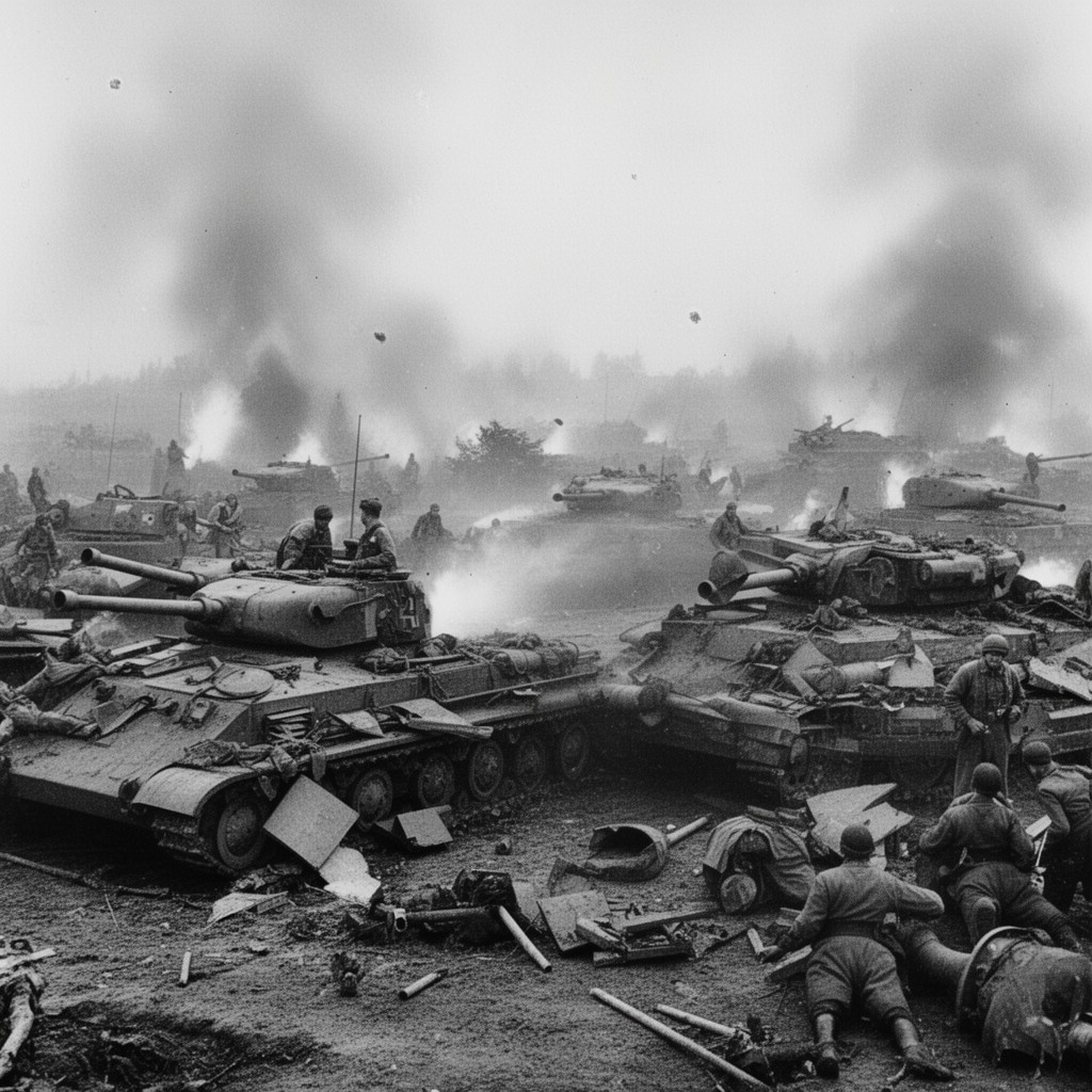 AI-generated illustration of Battle of Kursk