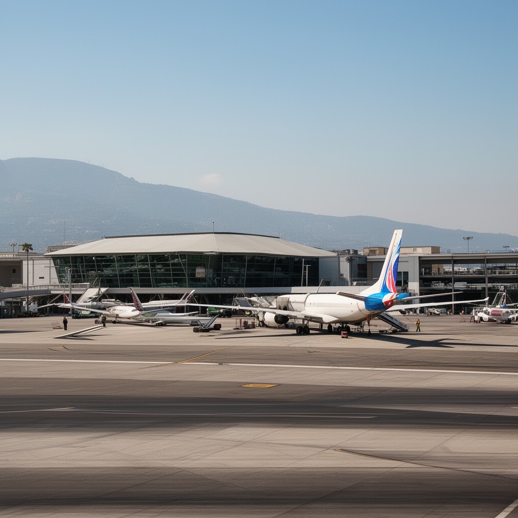 AI-generated illustration of Catania–Fontanarossa Airport