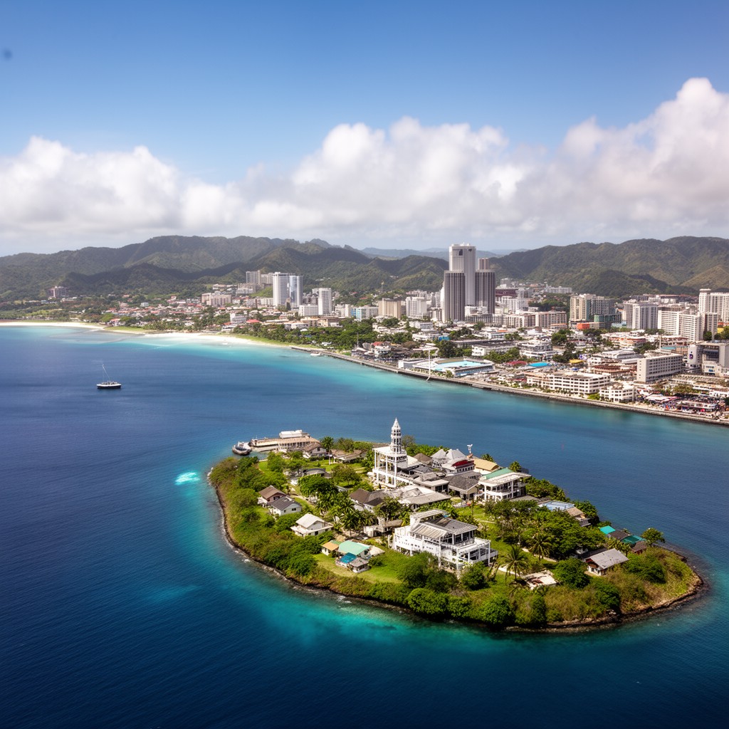 AI-generated illustration of Guam