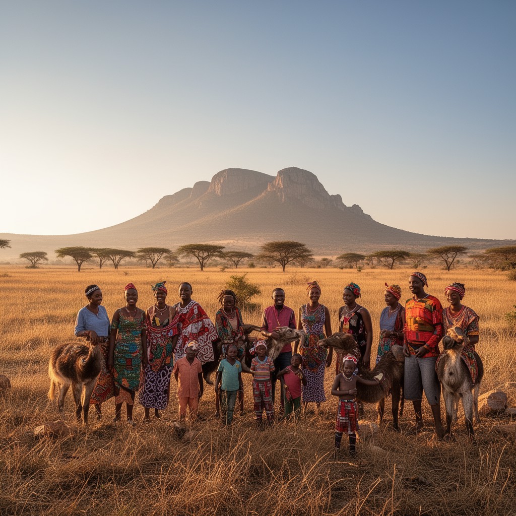 AI-generated illustration of South African