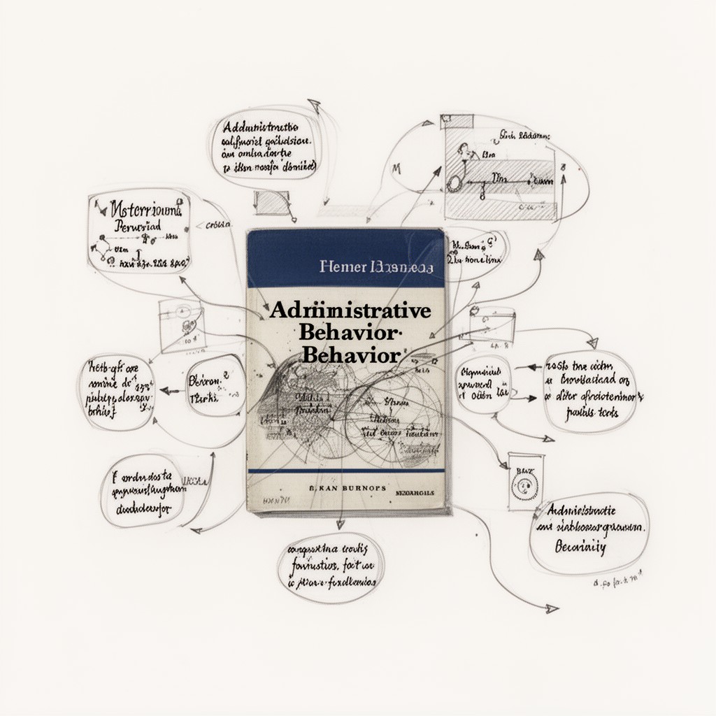 AI-generated illustration of Administrative Behavior