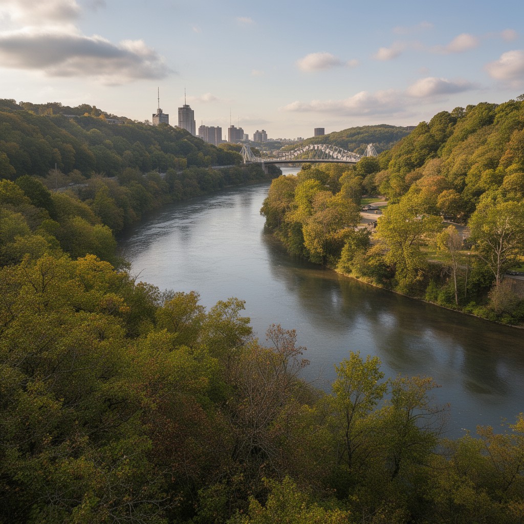 AI-generated illustration of Allegheny River