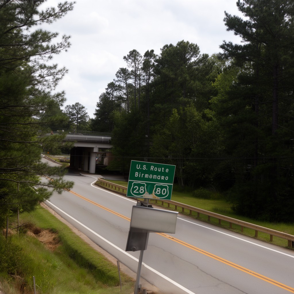 AI-generated illustration of U.S. Route 280
