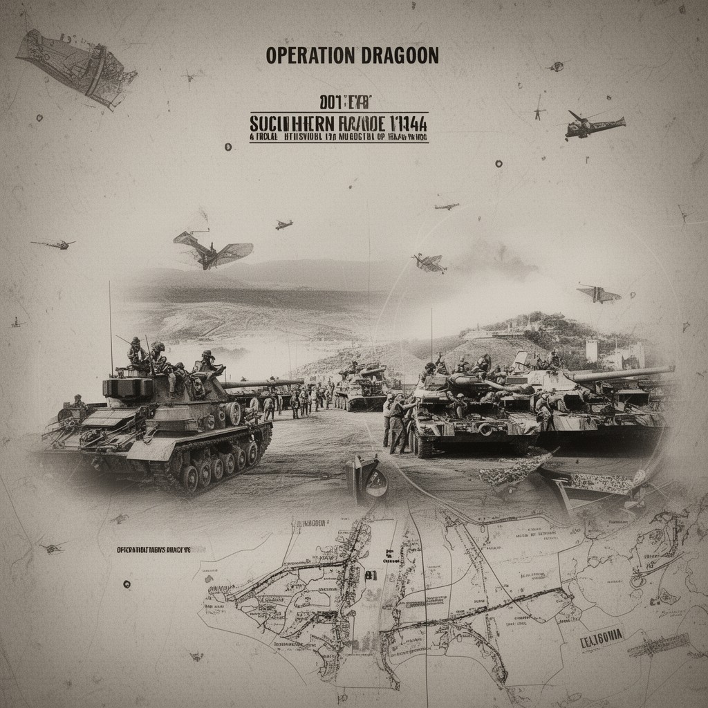 AI-generated illustration of Operation Dragoon