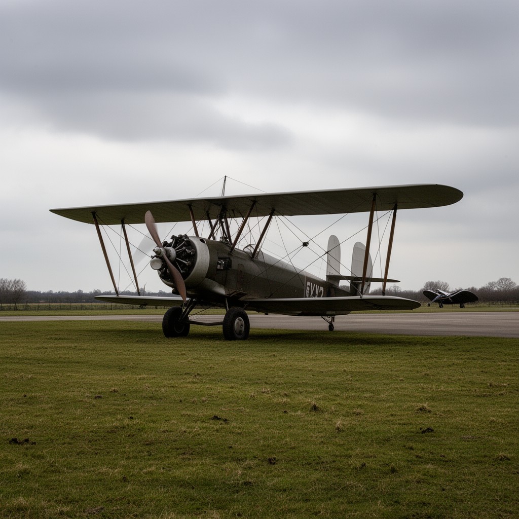 AI-generated illustration of Netheravon Airfield