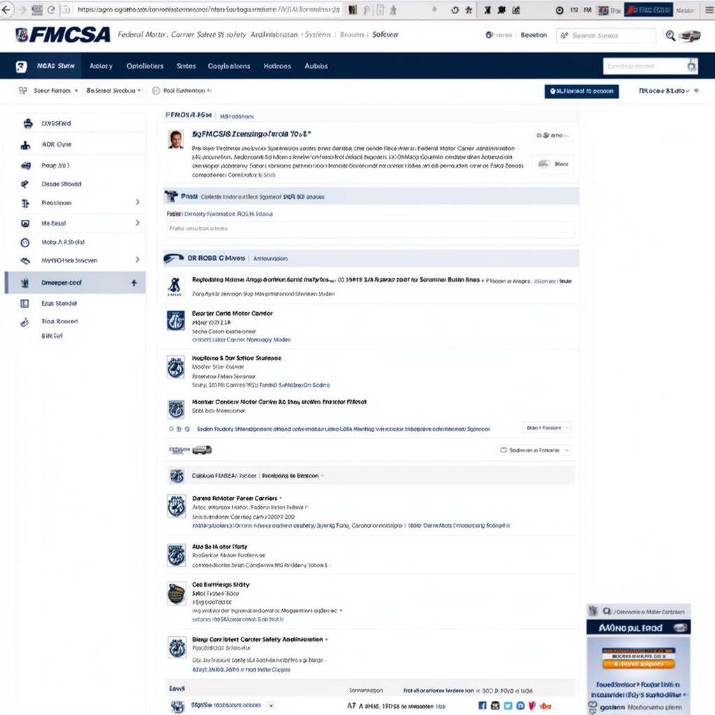 AI-generated illustration of FMCSA Portal