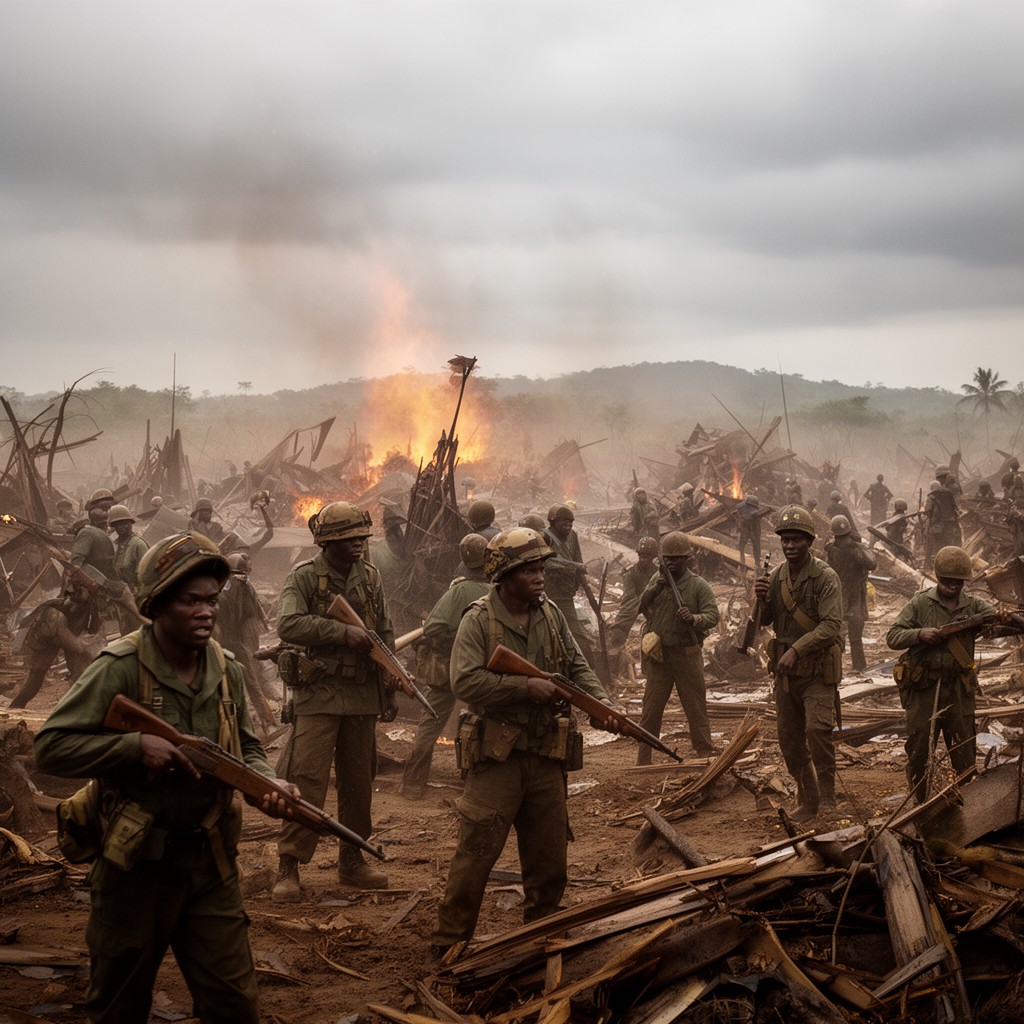 AI-generated illustration of Second Congo War