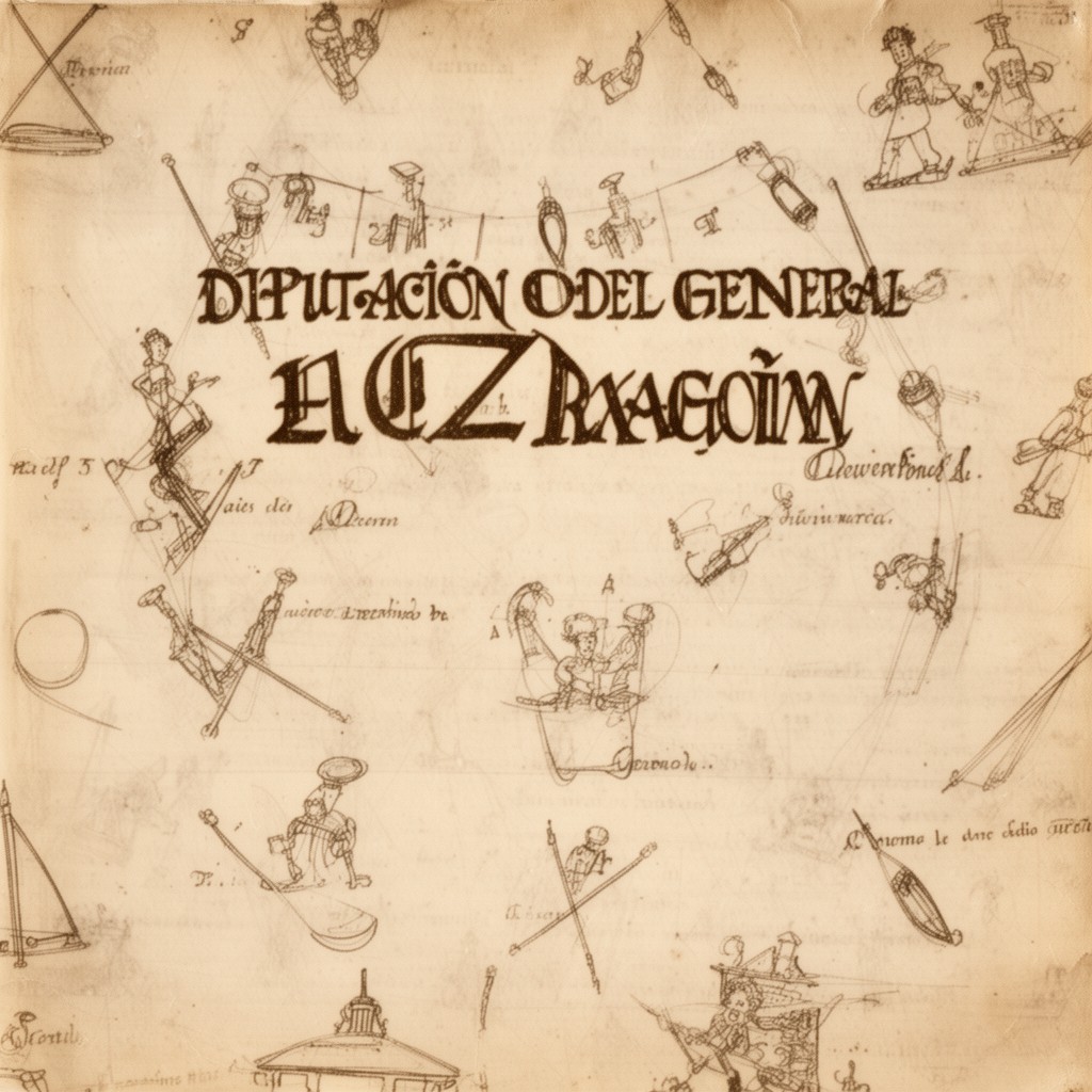 AI-generated illustration of Diputación del General of Aragon