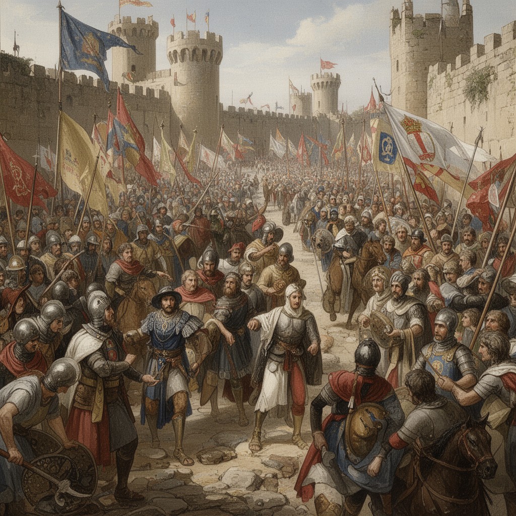 AI-generated illustration of Aragonese Crusade