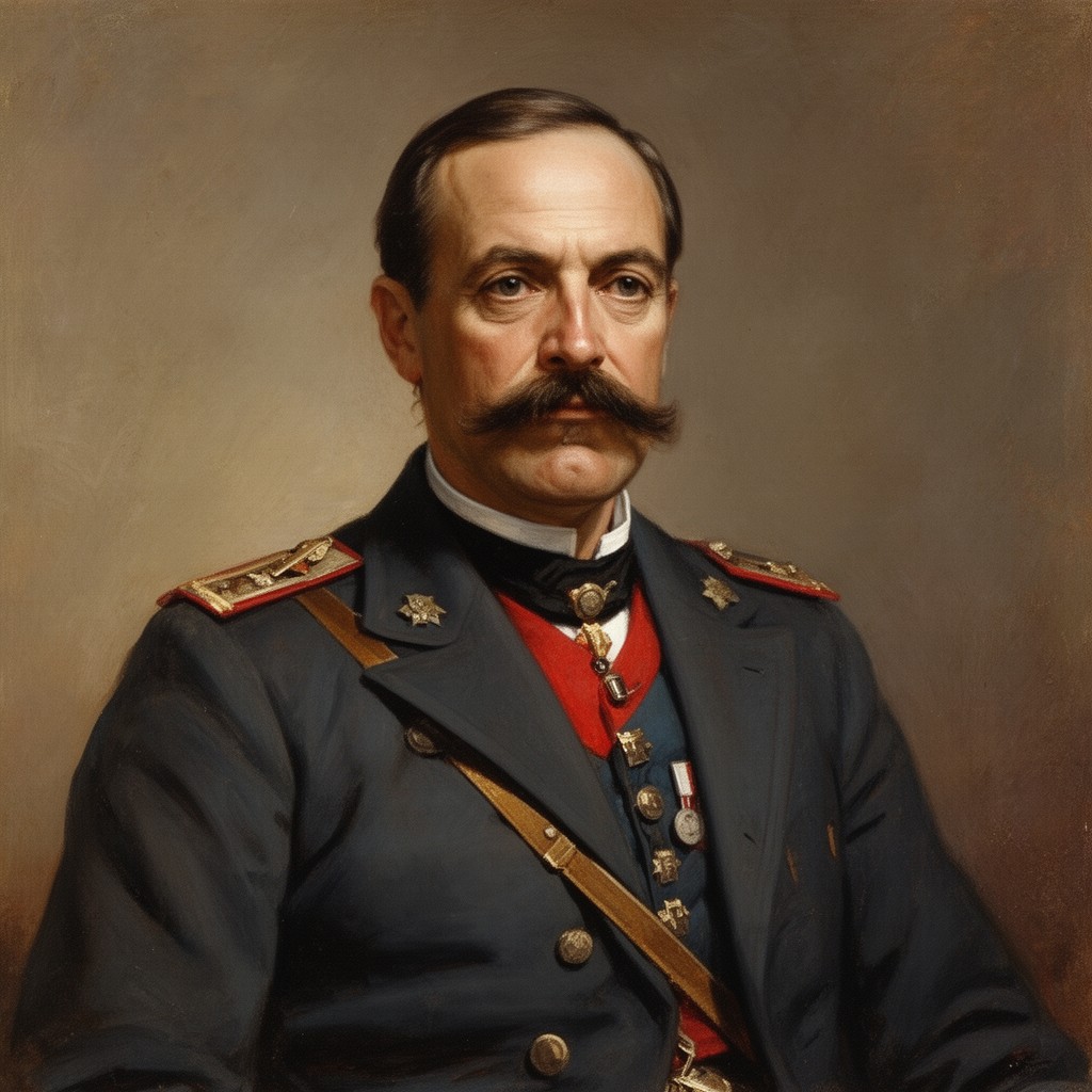 AI-generated illustration of Braxton Bragg
