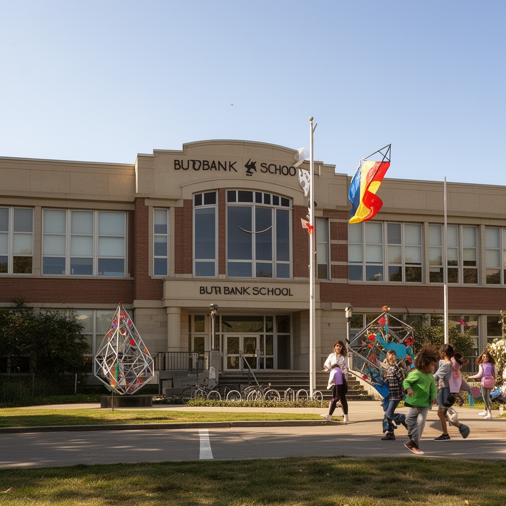 AI-generated illustration of Burbank School
