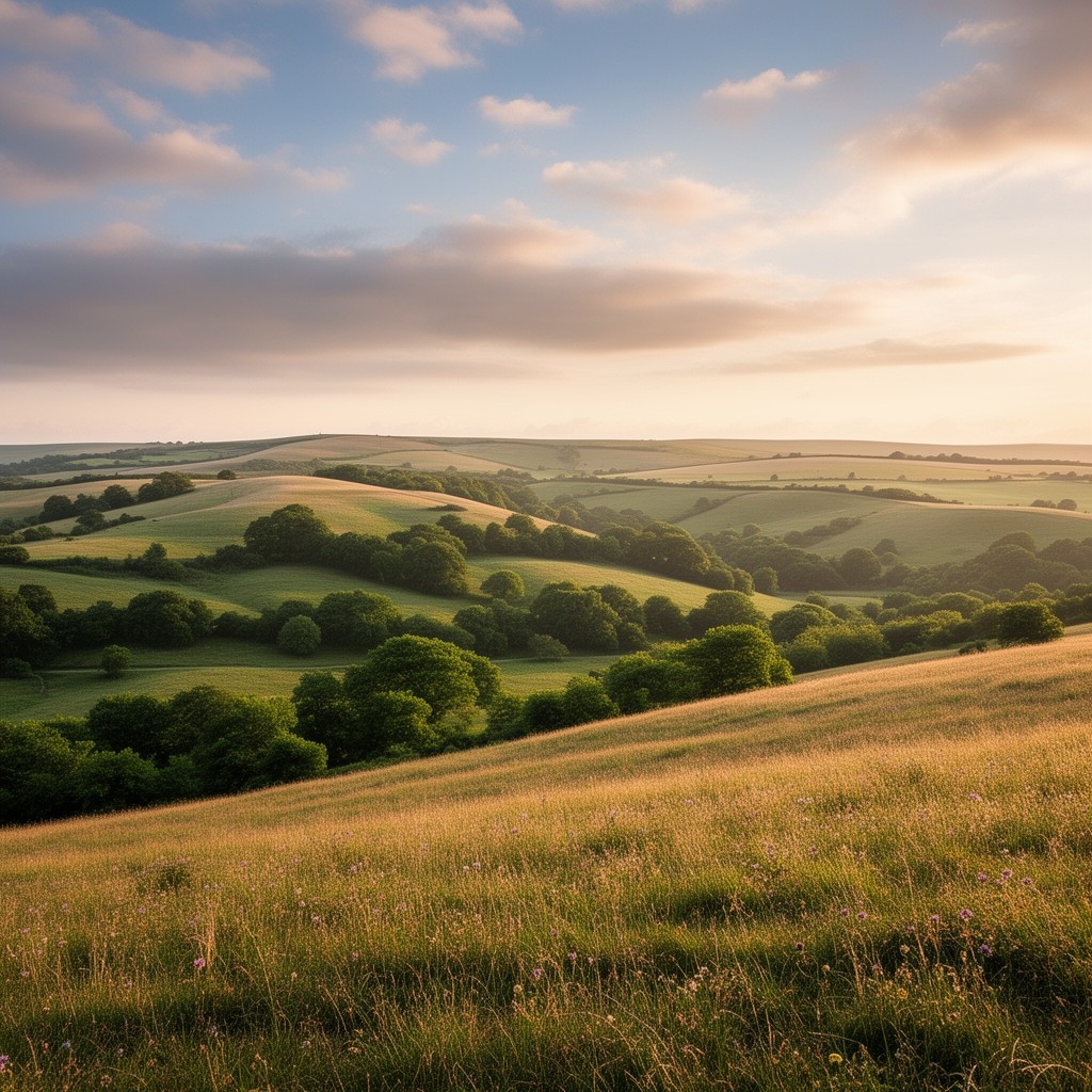 AI-generated illustration of South Downs National Park