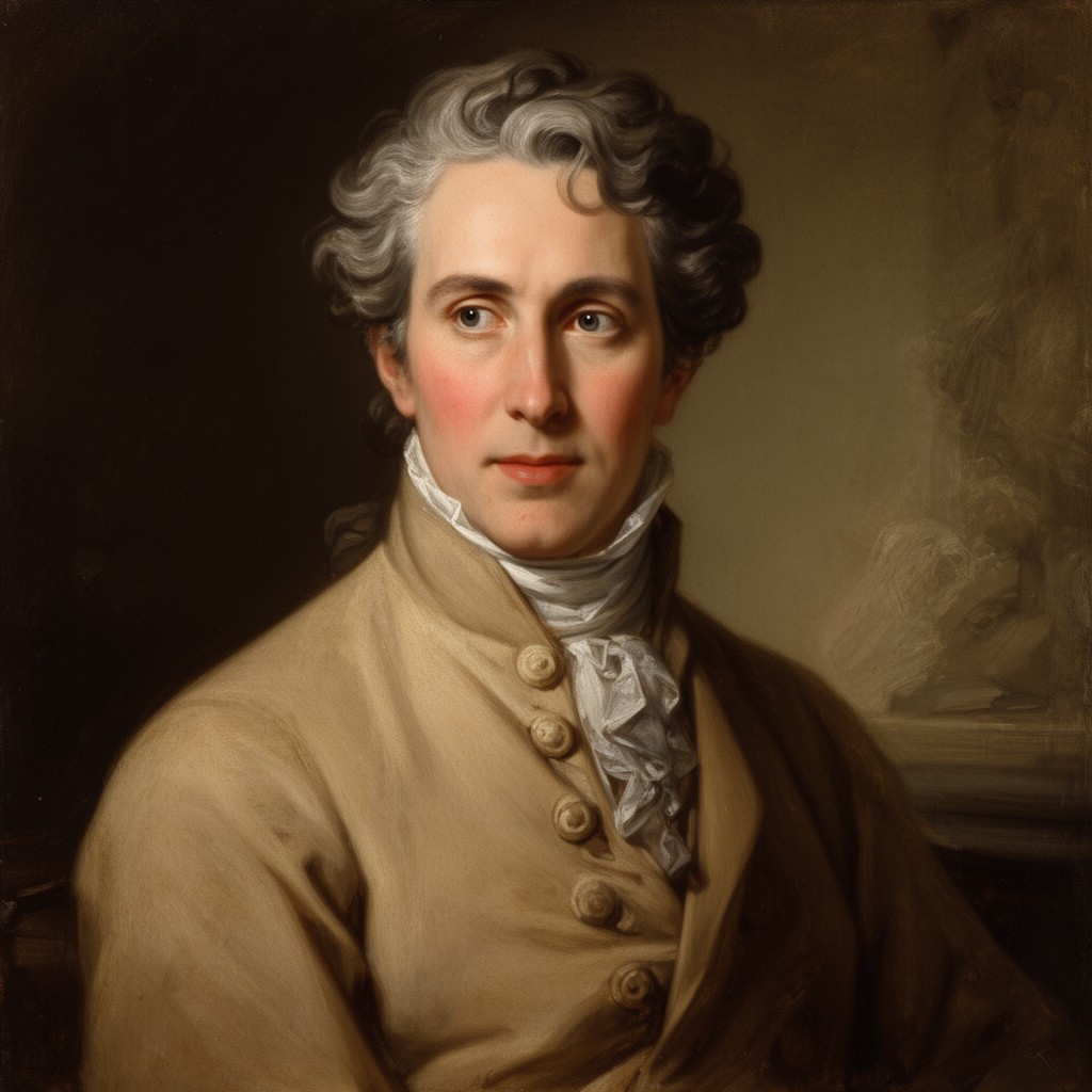 AI-generated illustration of Johann Joachim Winckelmann