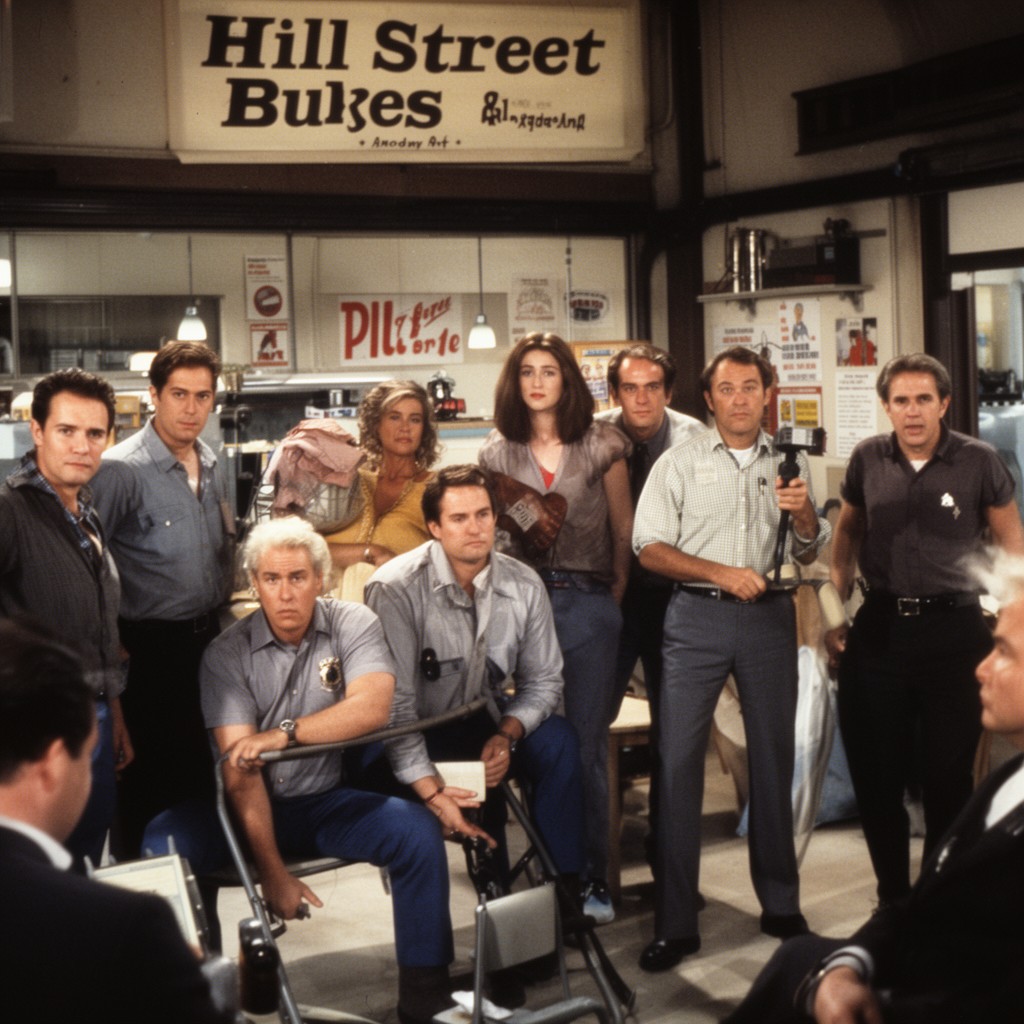 AI-generated illustration of Hill Street Blues