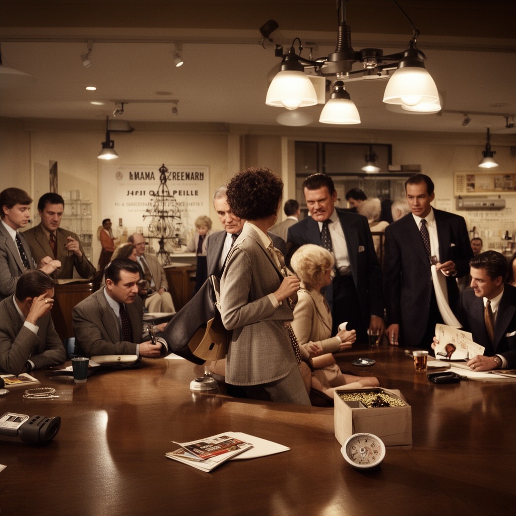AI-generated illustration of Mad Men