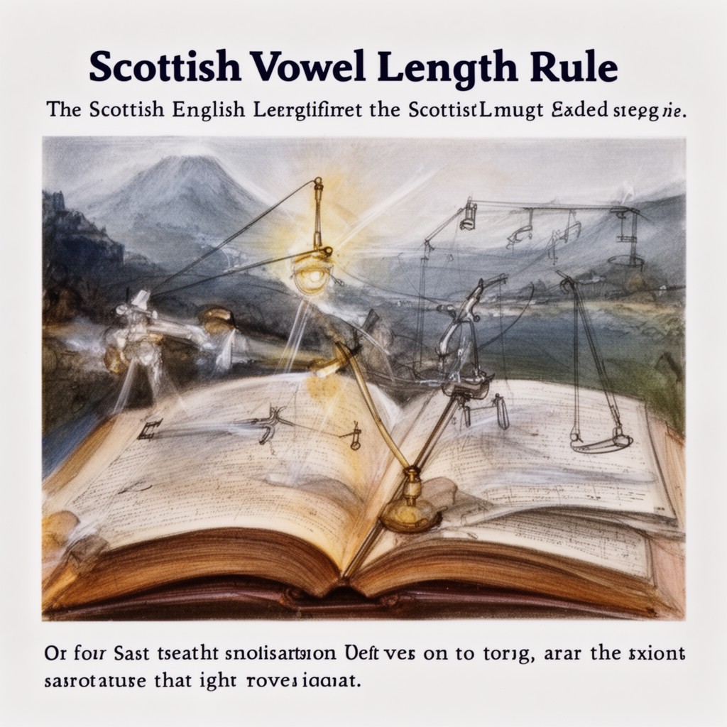 AI-generated illustration of Scottish Vowel Length Rule