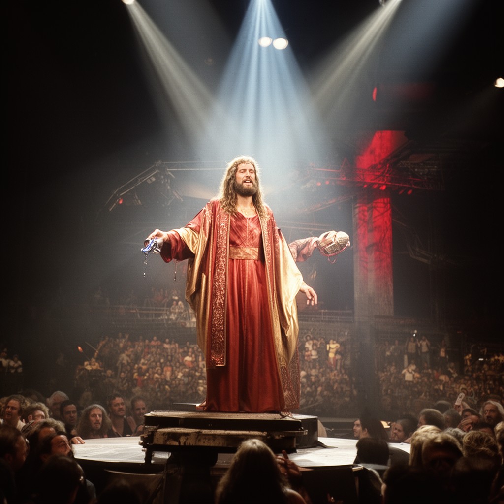 AI-generated illustration of Jesus Christ Superstar