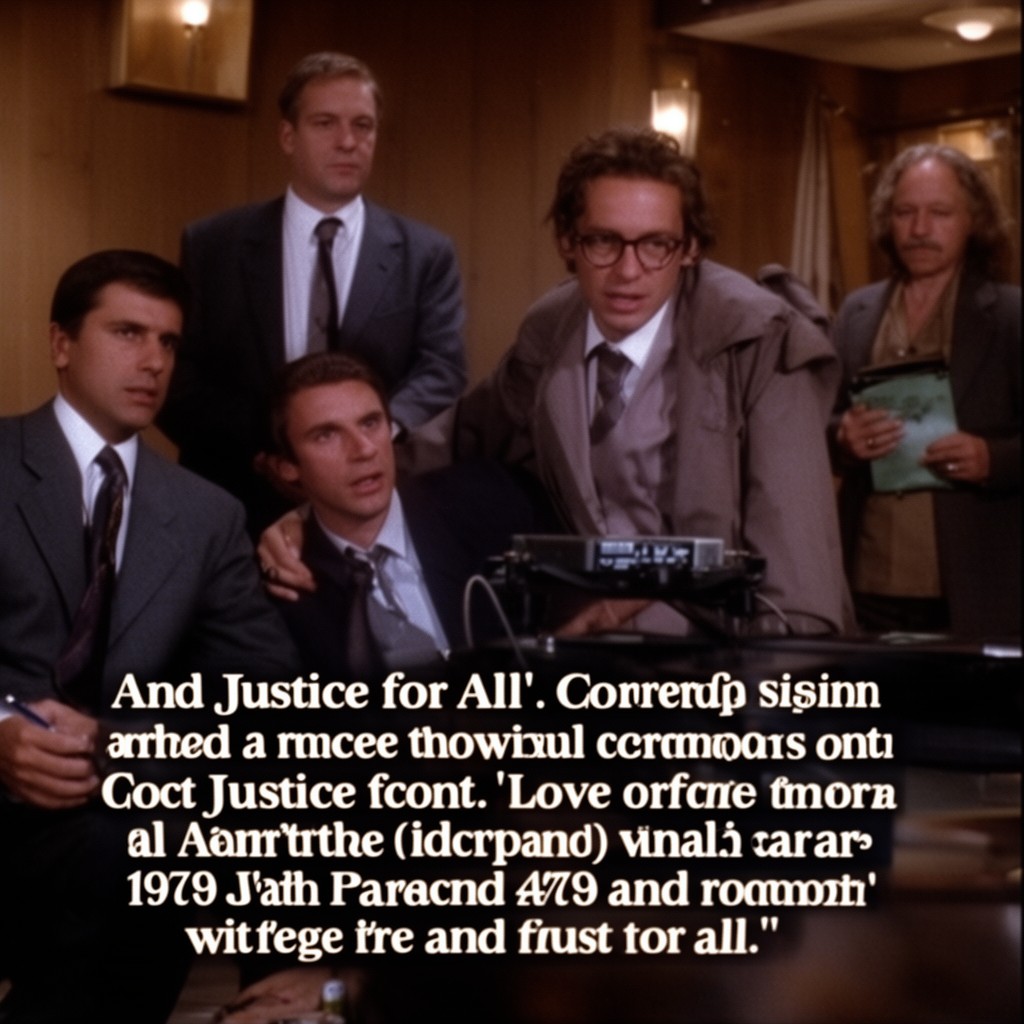 AI-generated illustration of ...And Justice for All