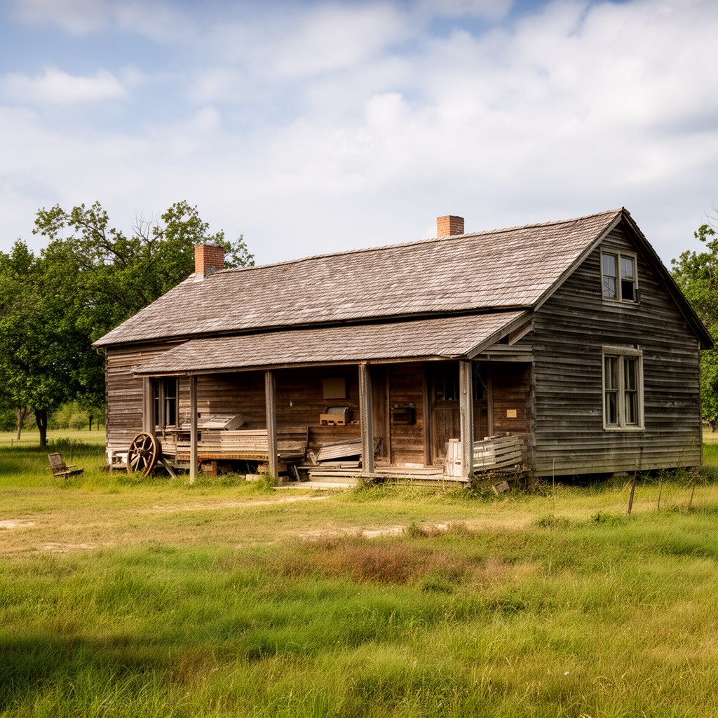 AI-generated illustration of Norman Borlaug Boyhood Farm