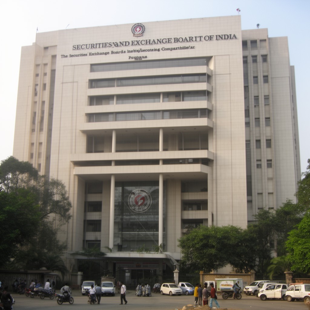 AI-generated illustration of Securities and Exchange Board of India headquarters