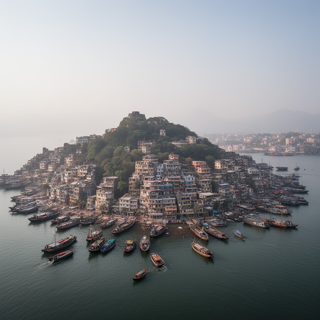 AI-generated illustration of Salsette Island