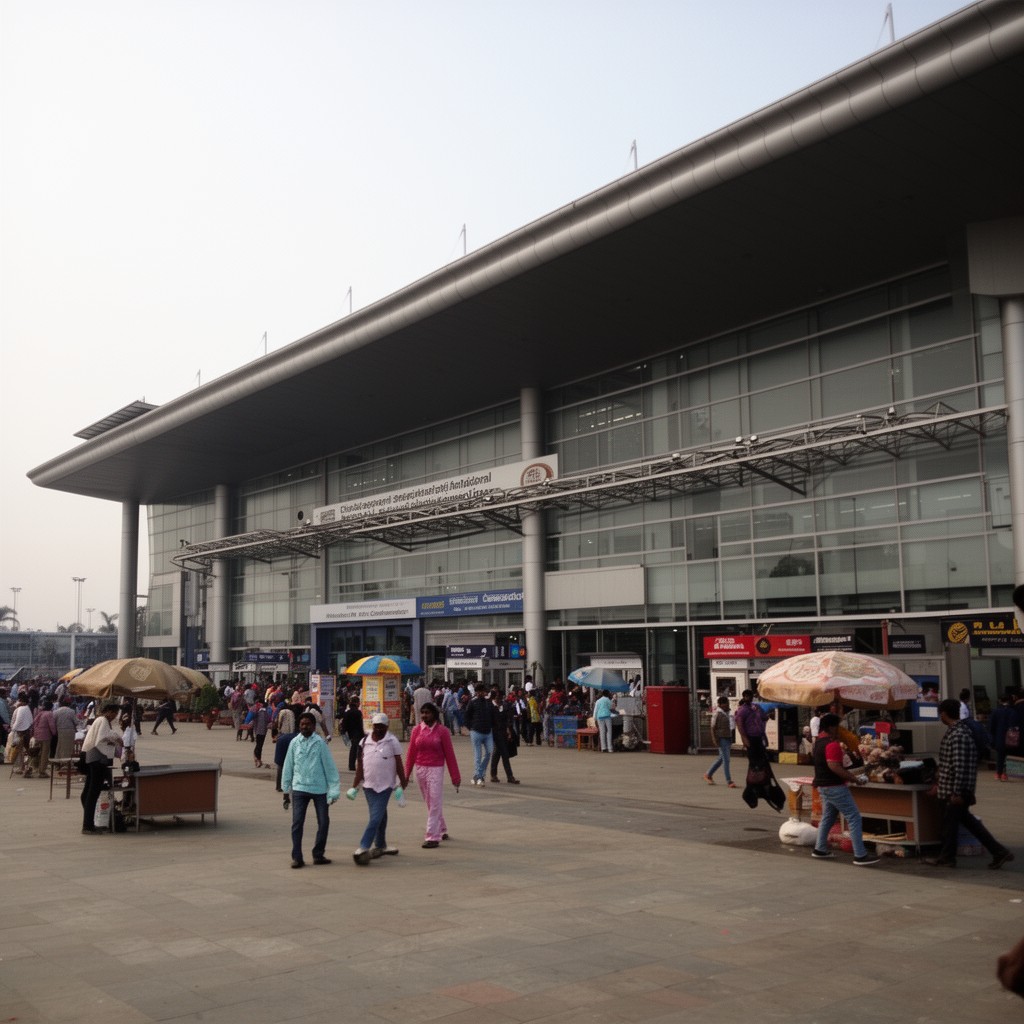AI-generated illustration of Chhatrapati Shivaji Maharaj International Airport