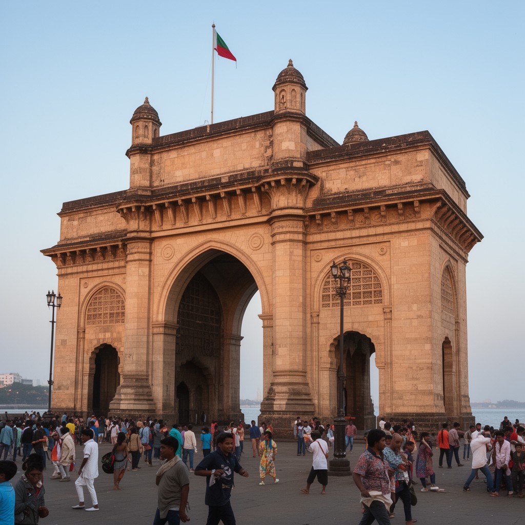 AI-generated illustration of Gateway of India