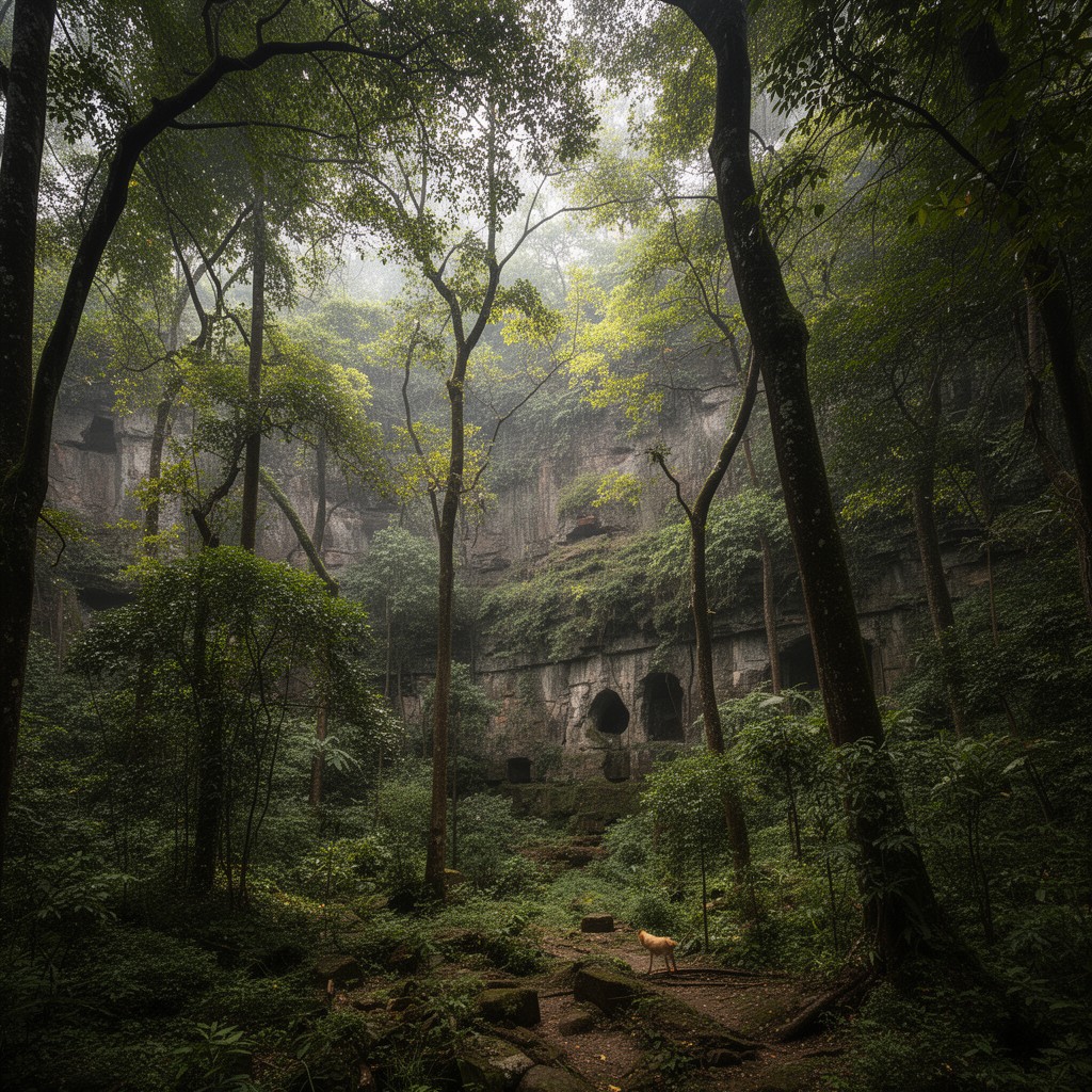 AI-generated illustration of Sanjay Gandhi National Park