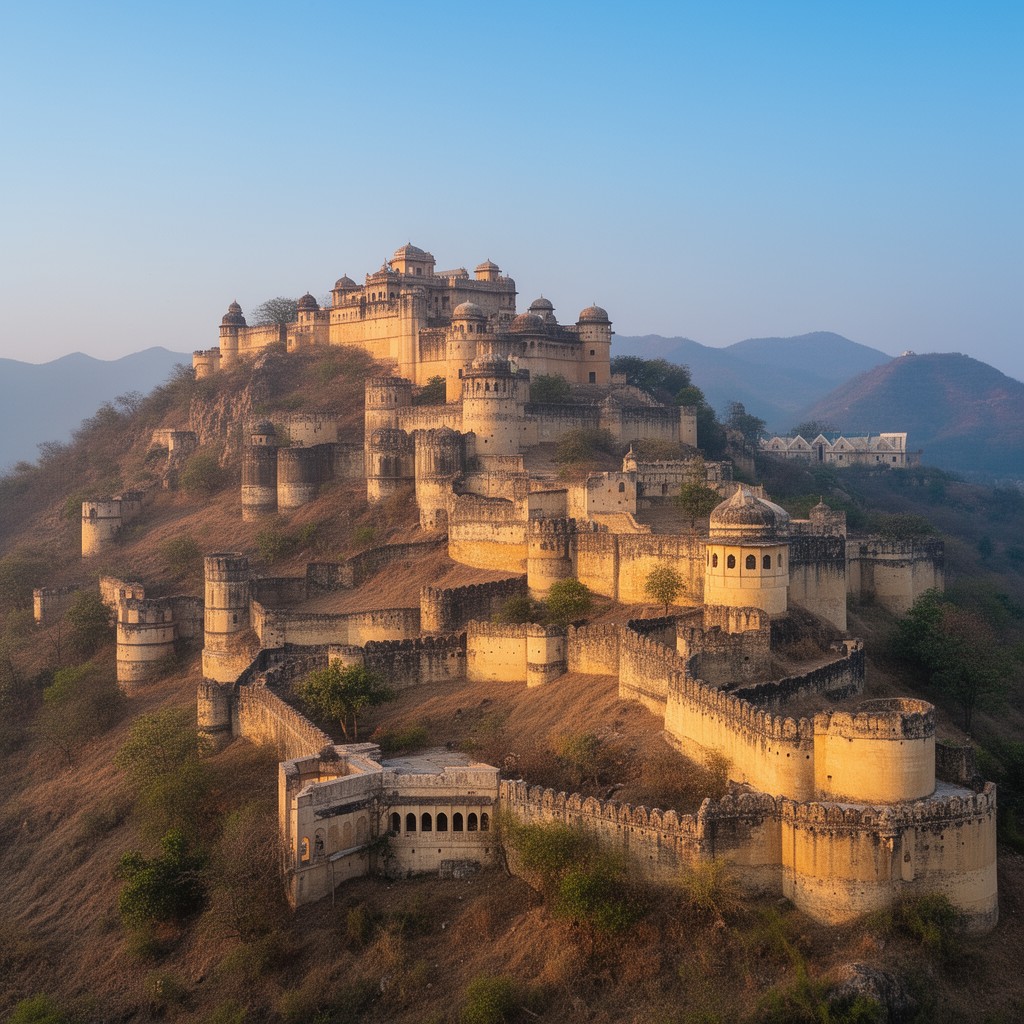 AI-generated illustration of Hill Forts of Rajasthan