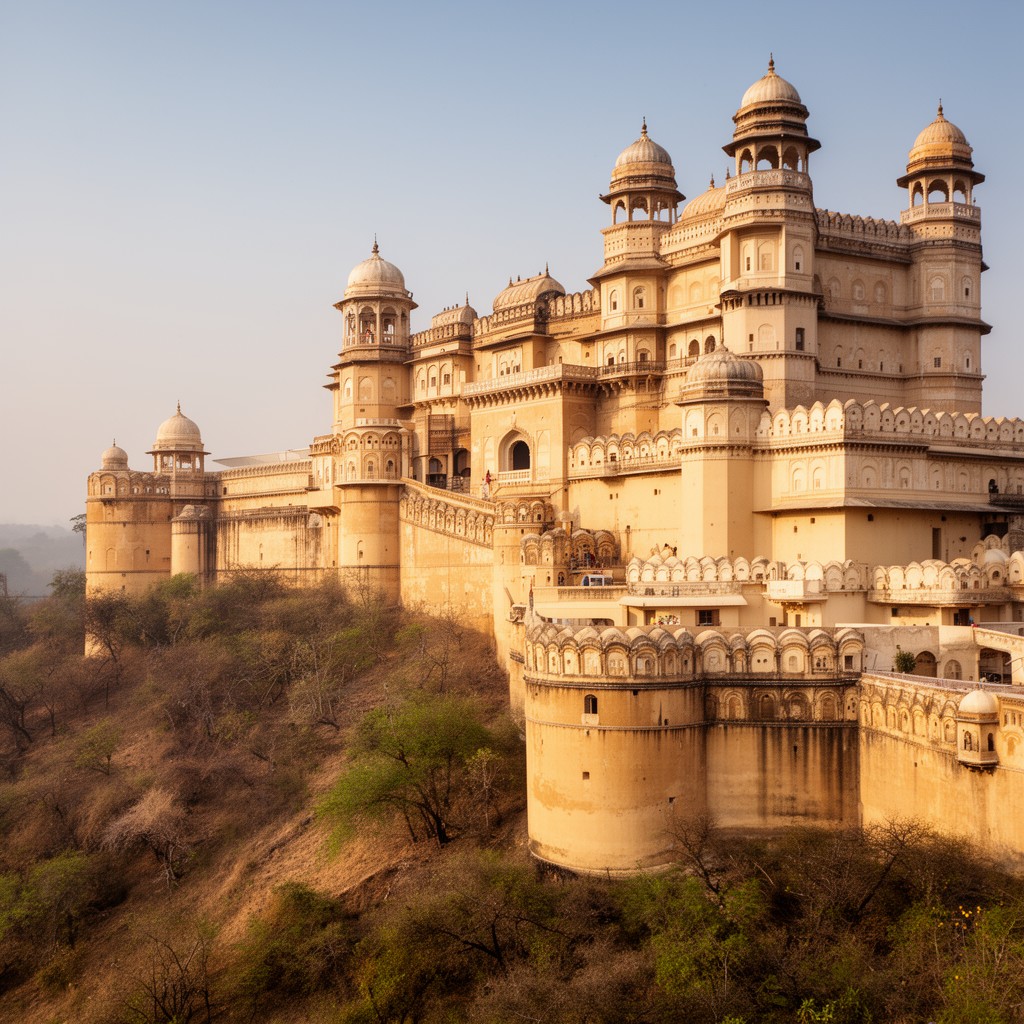 AI-generated illustration of Amber Fort