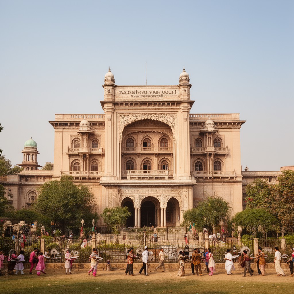 AI-generated illustration of Rajasthan High Court