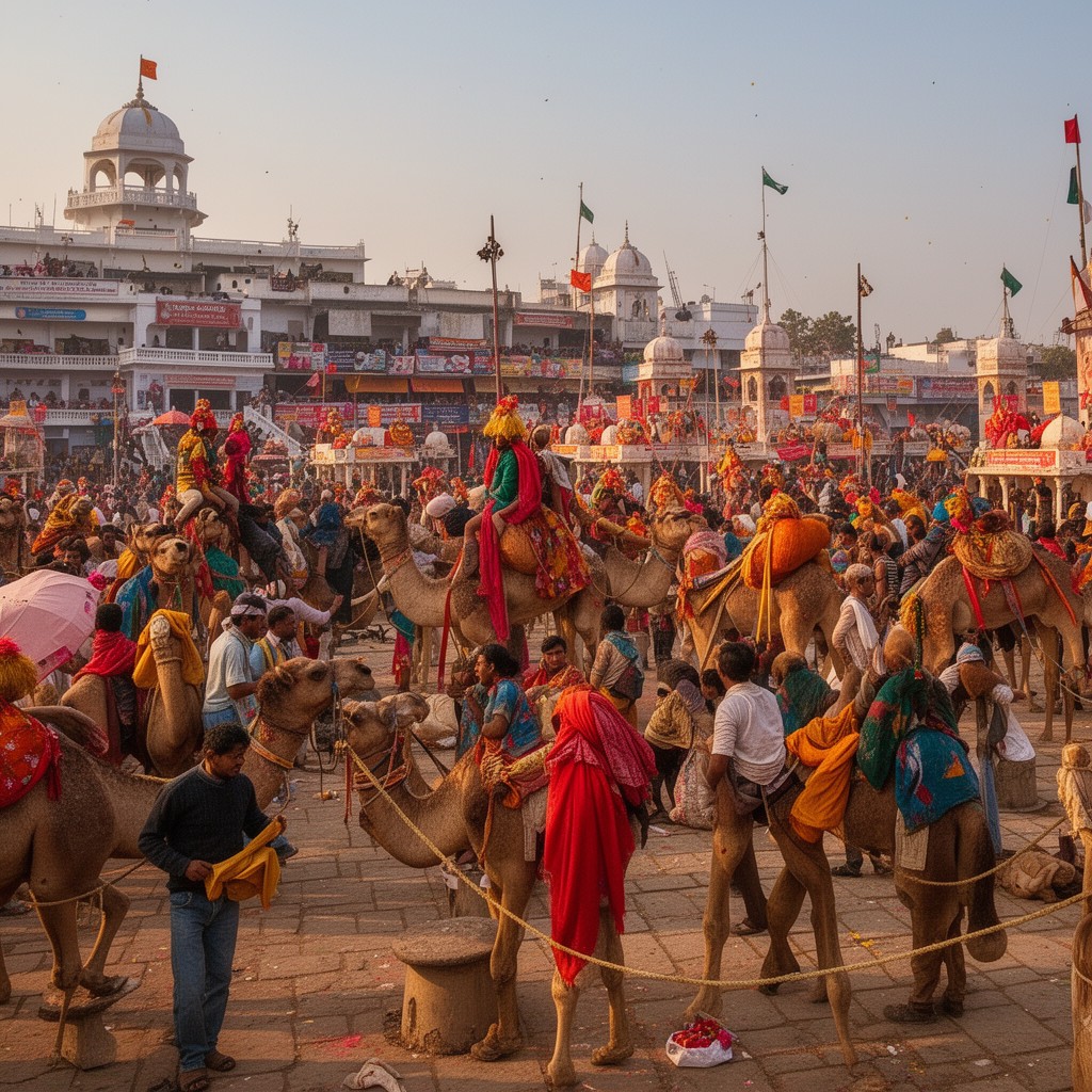AI-generated illustration of Pushkar Fair