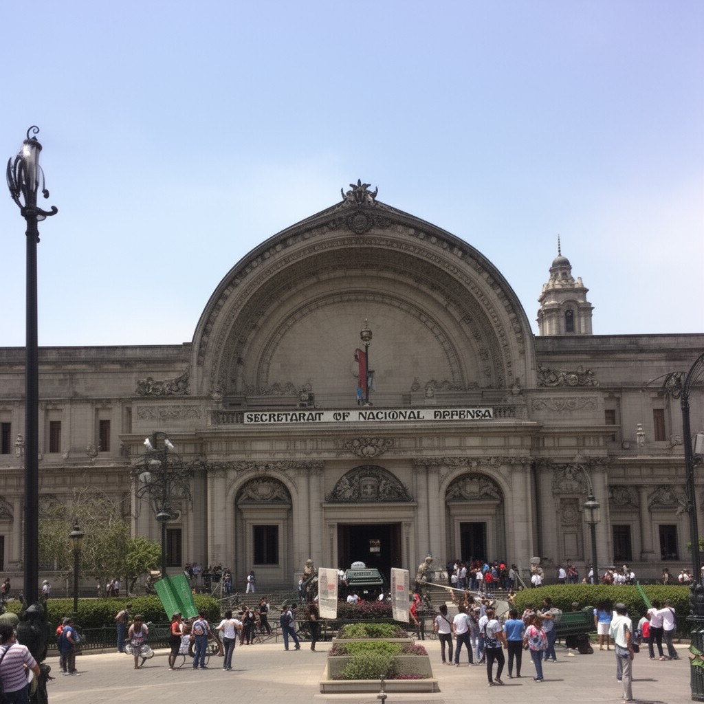 AI-generated illustration of Secretariat of National Defense (Mexico)